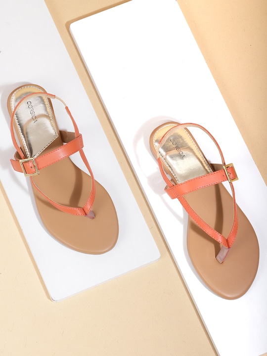 CORSICA Women Orange Open Toe Flats