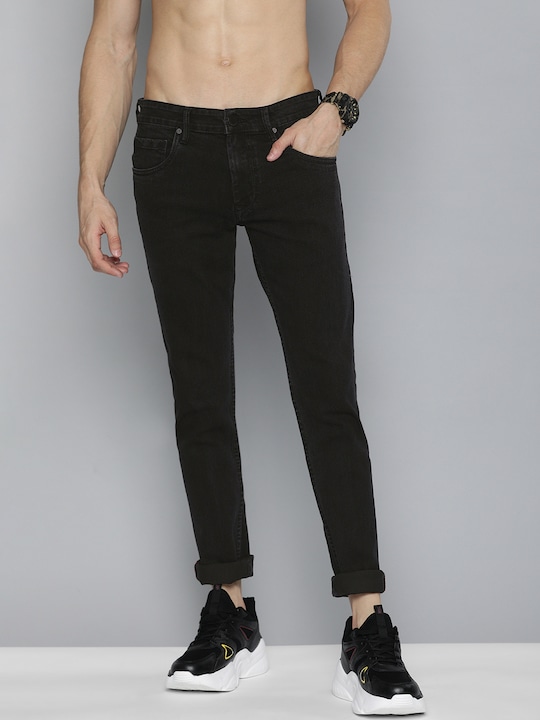 HERE&NOW Men Clean Look Skinny Fit Stretchable Jeans