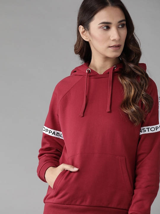 Roadster Women Protective Finish Solid Sweatshirt