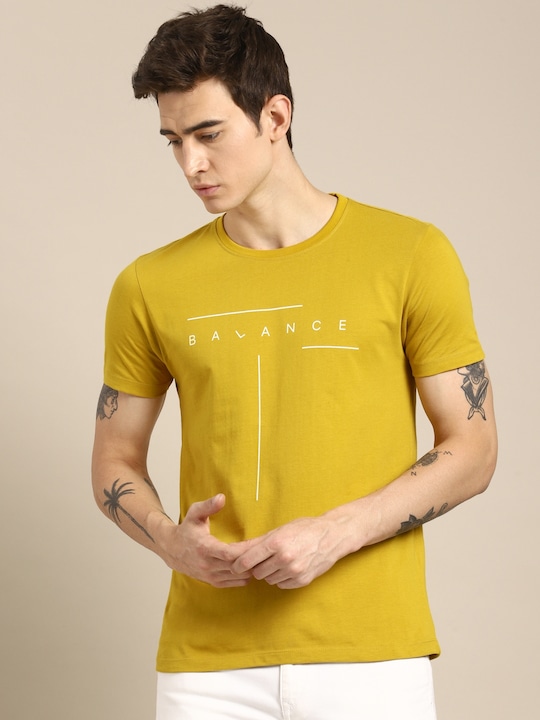 ether Men Printed Cotton Pure Cotton T-shirt