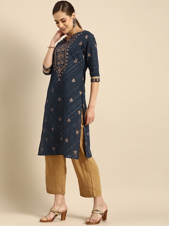 Anouk Women Printed Pure Cotton Kurta