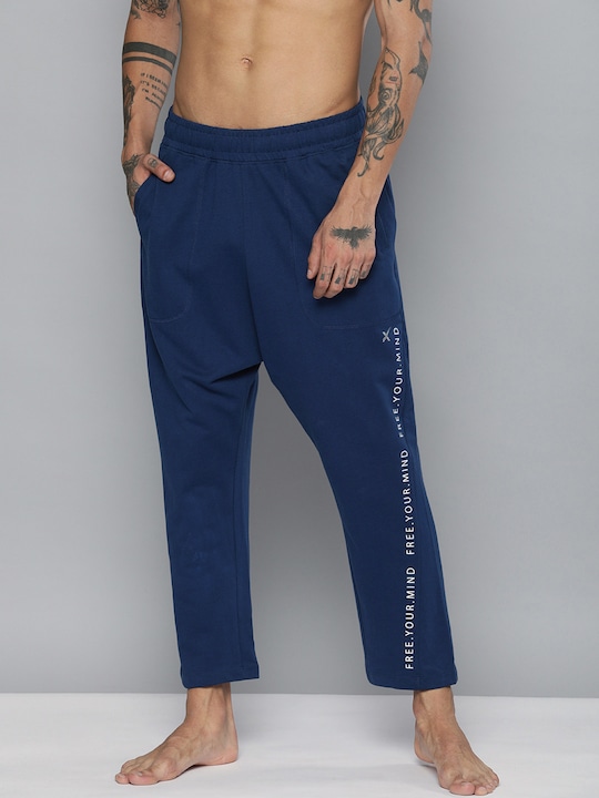 HRX Men Estate Cotton Sustainable Track Pants