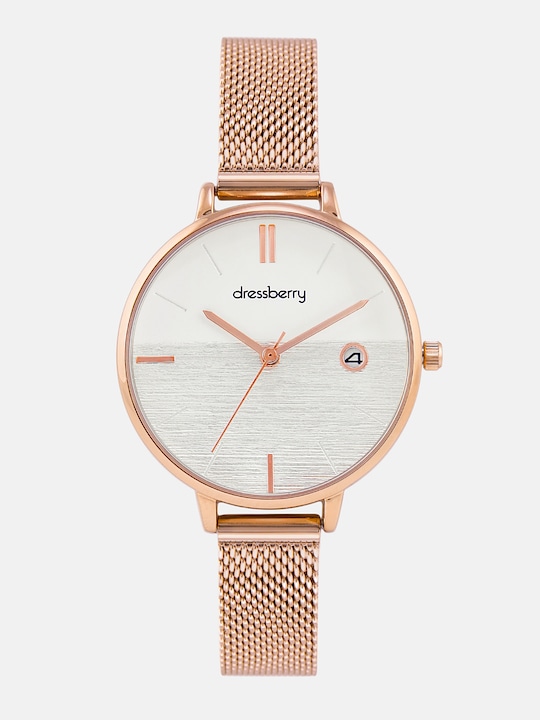  DressBerry Women White Analogue Watch 