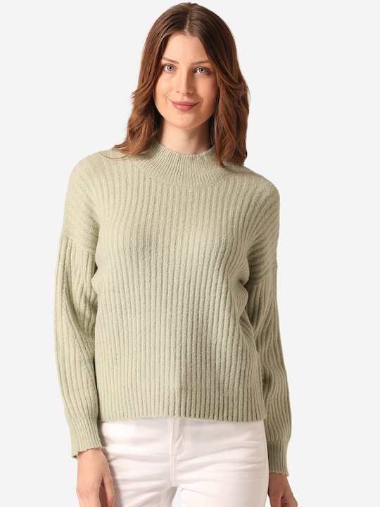 Mode by Red Tape Women Solid Pullover Sweater