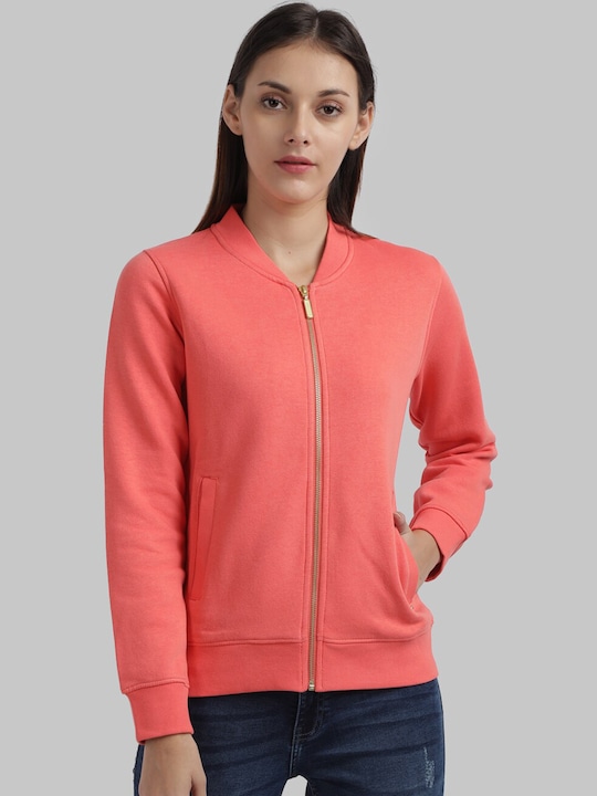 Parx Women Solid Sweatshirt