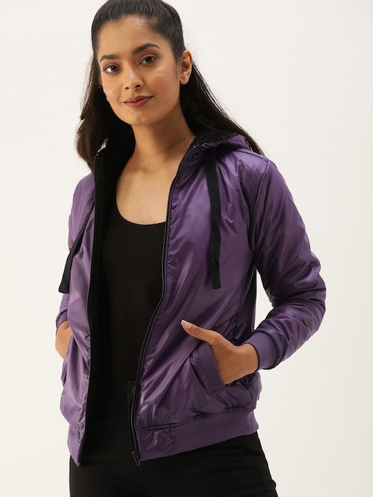 Campus Sutra Women Windcheater Outdoor Bomber Jacket