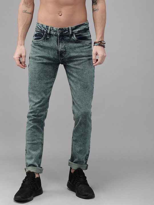 Roadster Skinny Fit Stretchable Acid Wash Sustainable Jeans