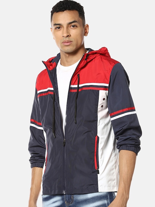 Campus Sutra Men Colourblocked Bomber Jacket