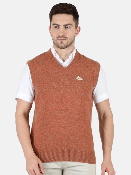 Monte Carlo Men Orange Sweater Vest