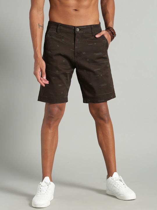  Roadster Men Printed Regular Fit Chino Shorts