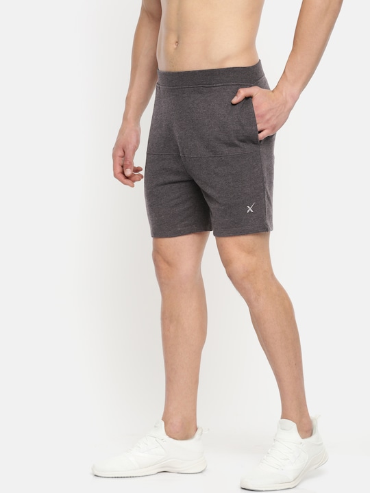 HRX Men Solid Yoga Shorts