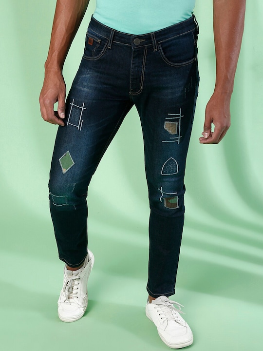 Campus Sutra Men Highly Distressed Stretchable Jeans