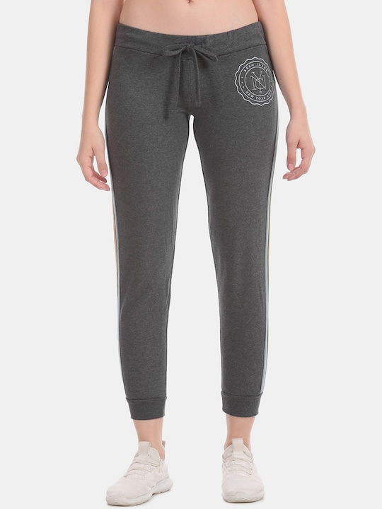 Aeropostale Women Solid Straight-Fit Joggers Track Pant