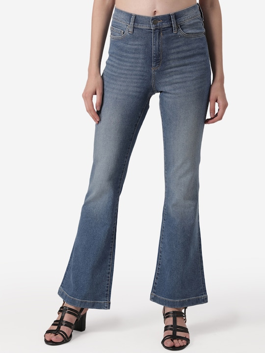 Red Tape Women Bootcut Mid-Rise Clean Look Stretchable Jeans