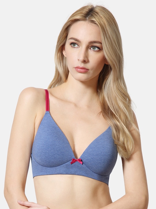 Van Heusen Solid Non-Wired Lightly Padded Live-In Everyday Bra