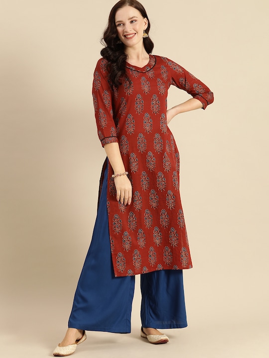 Rajnandini Women Floral Printed Kurta