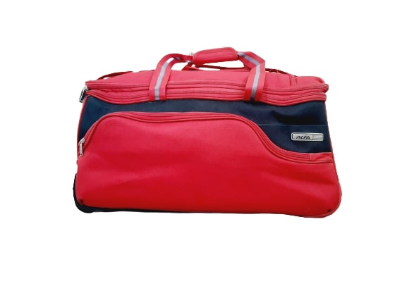 ALFA Polyester Red Travel Duffle Bag (LARG)