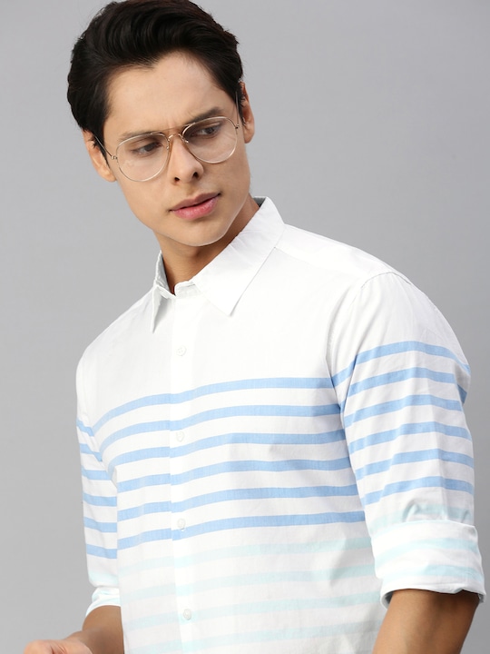 Harvard Men Horizontal Striped Casual Shirt