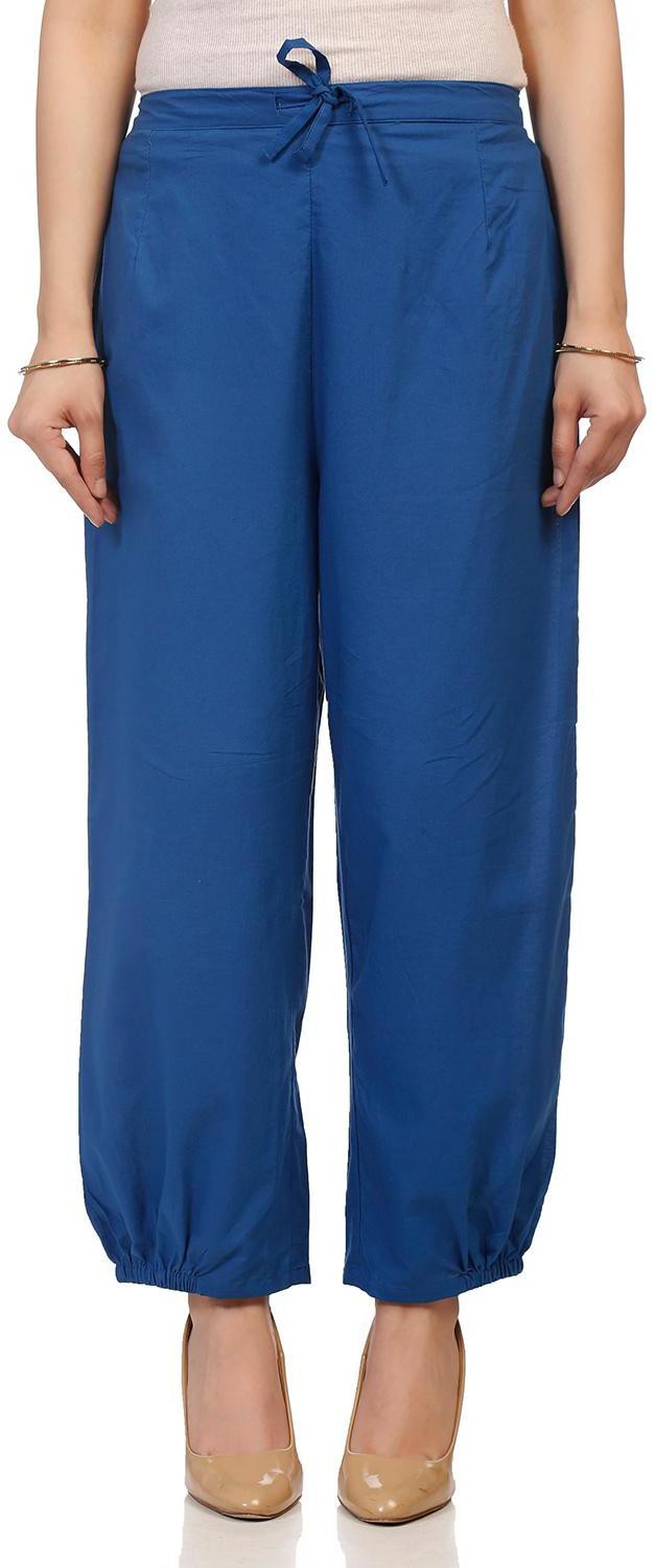 RANGRITI  Women Regular Fit Pure Cotton Trousers