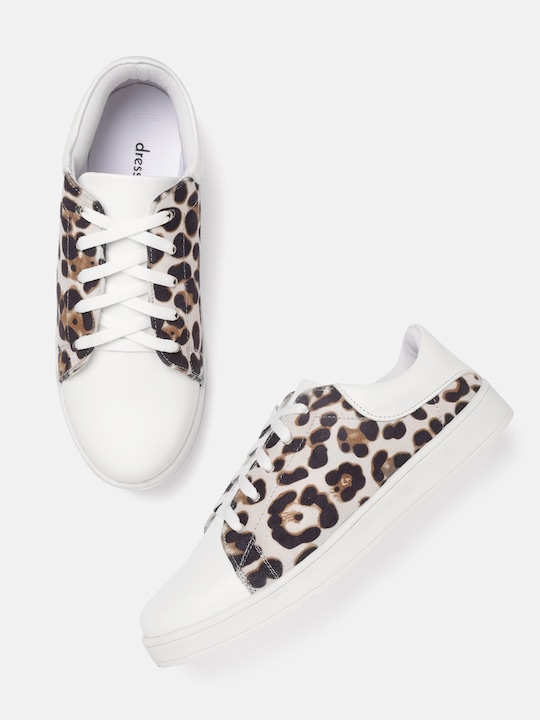 DressBerry Women Leopard Print Sneakers