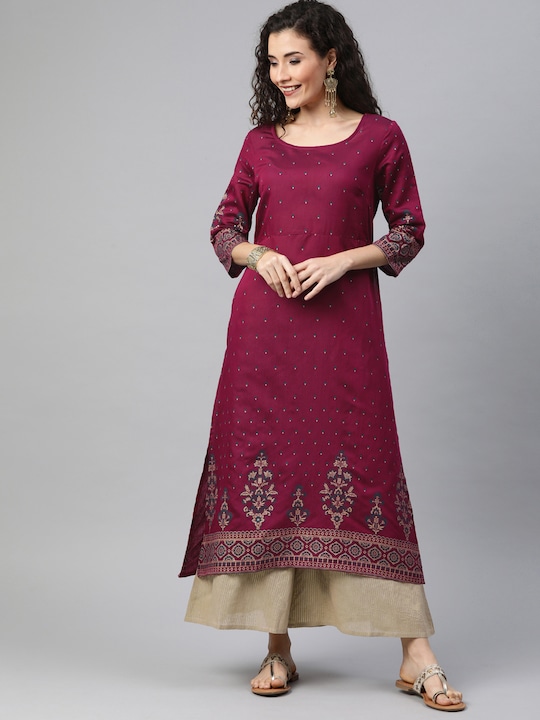 Anouk Women Printed A-Line Kurta