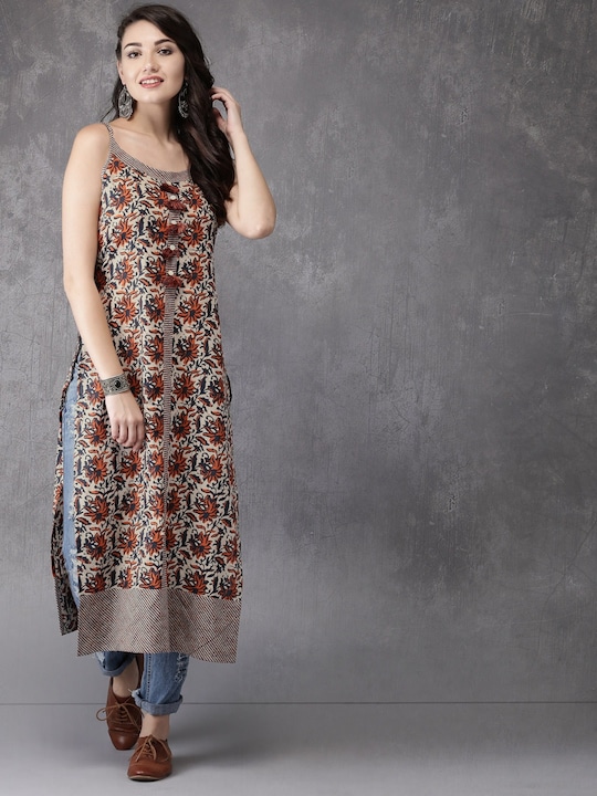 Anouk Women Printed A-Line Kurta