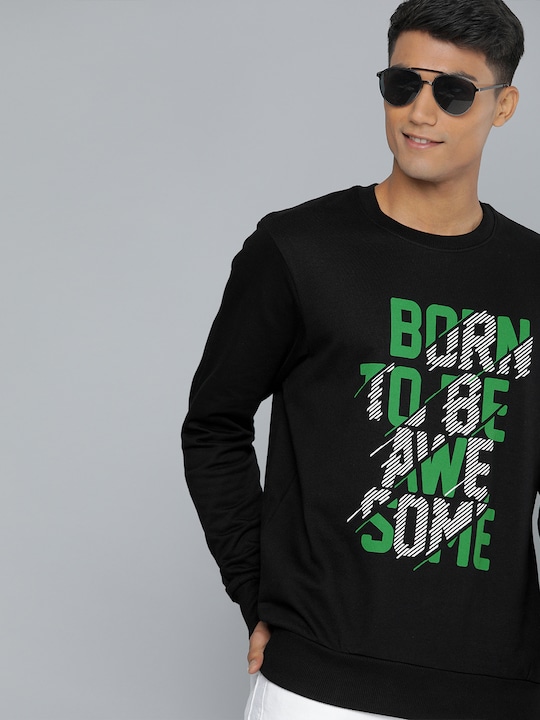 HERE&NOW Men Printed Sweatshirt