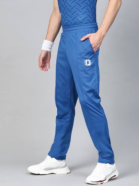 HRX Men Solid Regular Fit Cricket Track Pants