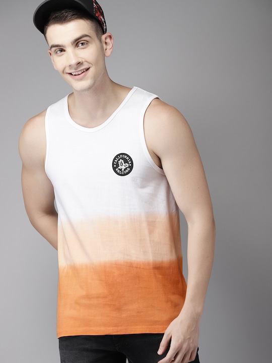 HERE&NOW Men Ombre-Dyed T-shirt