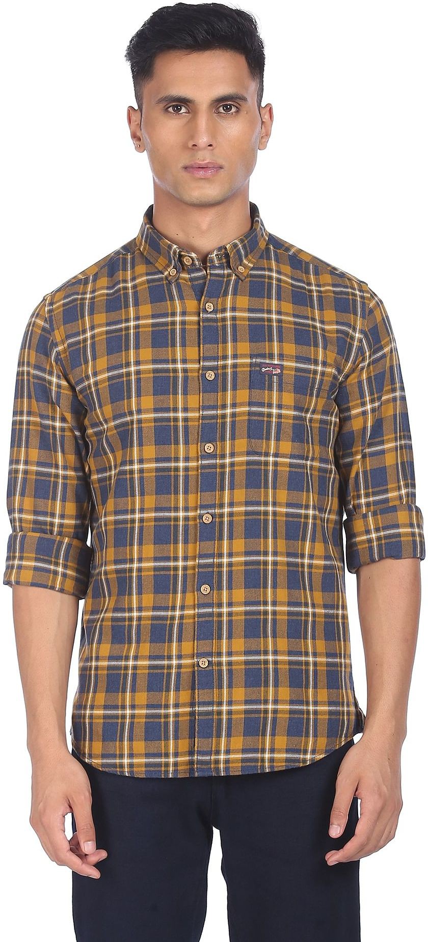 U.S. POLO ASSN. Men Regular Fit Checkered Casual Shirt