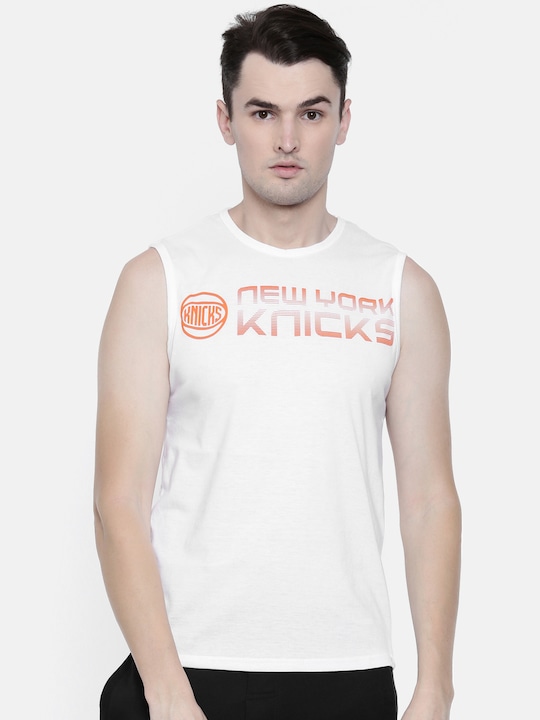 NBA Men Printed Round Neck New York Knicks T-shirt