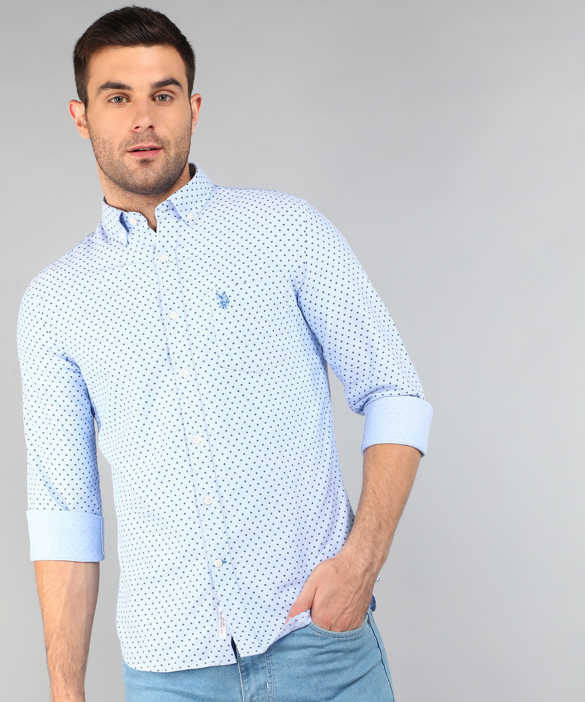 U.S. POLO ASSN. Men Regular Fit Printed Casual Shirt