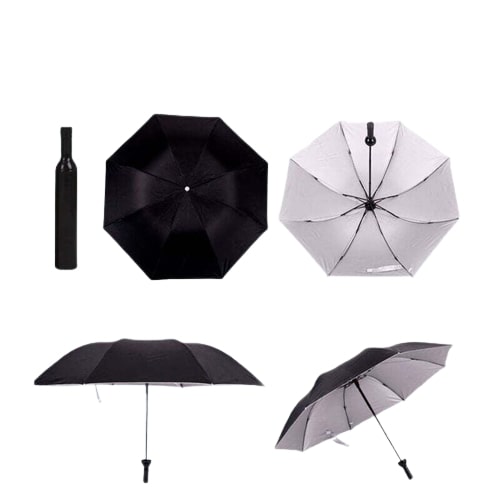 Kairos Wine Bottle Shaped Foldable Umbrella