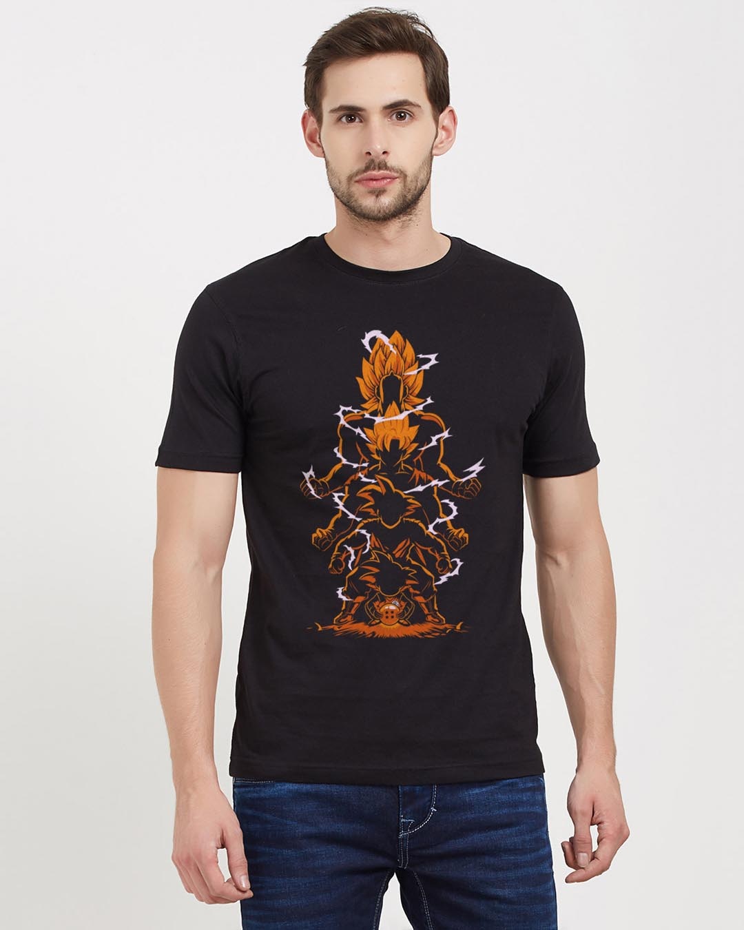 Bewakoof DBZ:Evolution Dragon Ball Half Sleeves T-Shirt