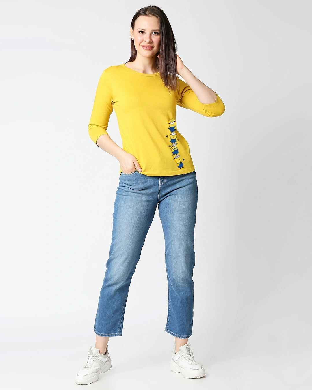  Bewakoof Women New 3/4 Sleeves T-Shirt