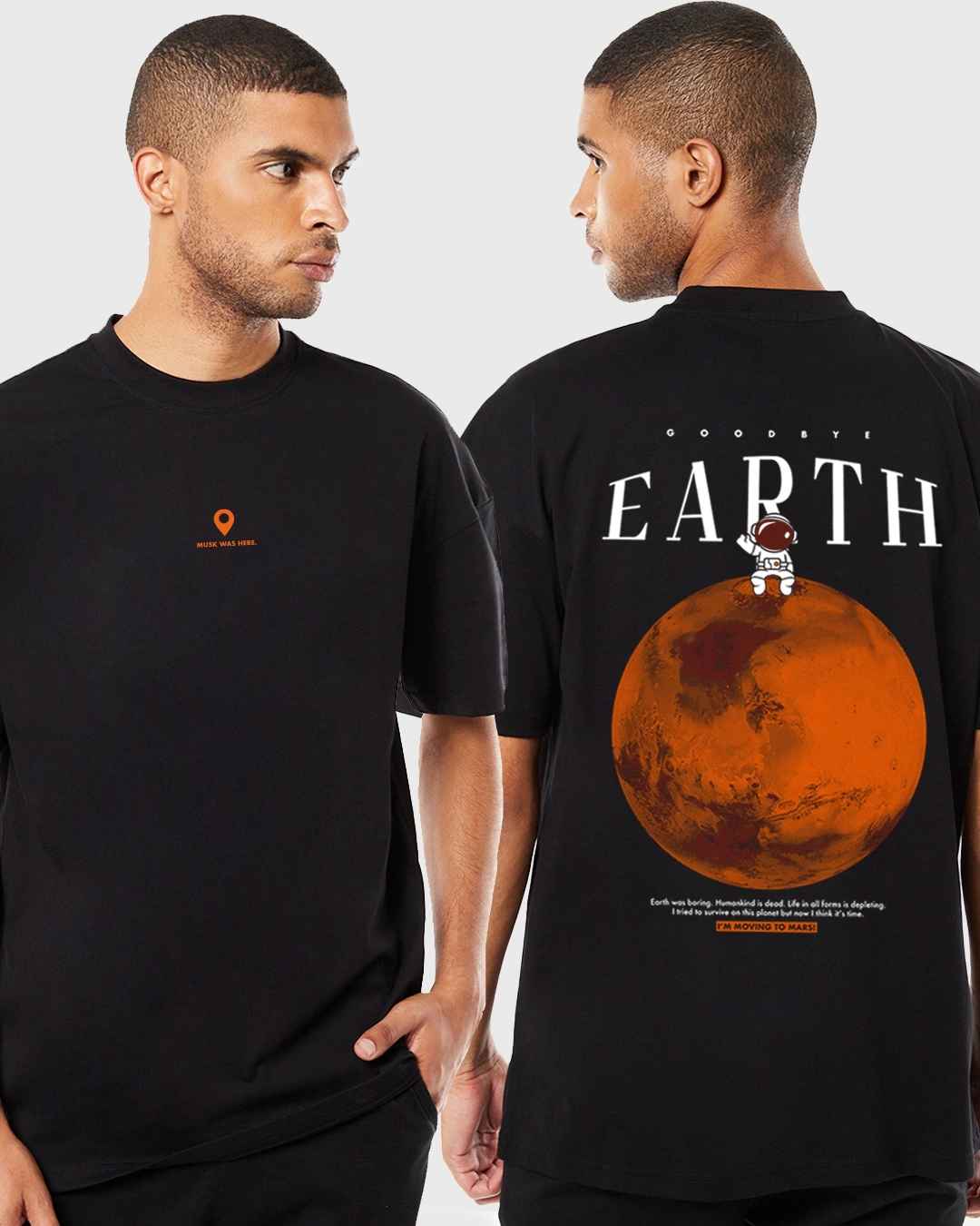 Bewakoof Men's Goodbye Earth Graphic Printed T-shirt