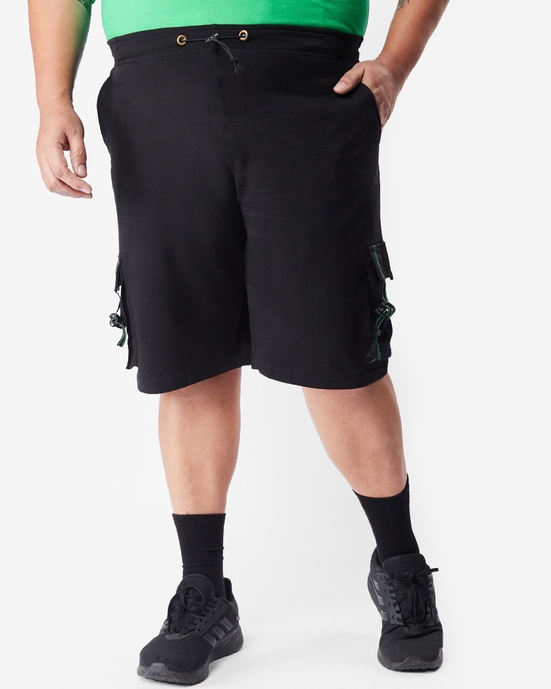 Bewakoof Men's Plus Size Cargo Shorts