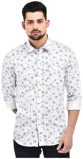 PARX Men Slim Fit Printed Casual Shirt