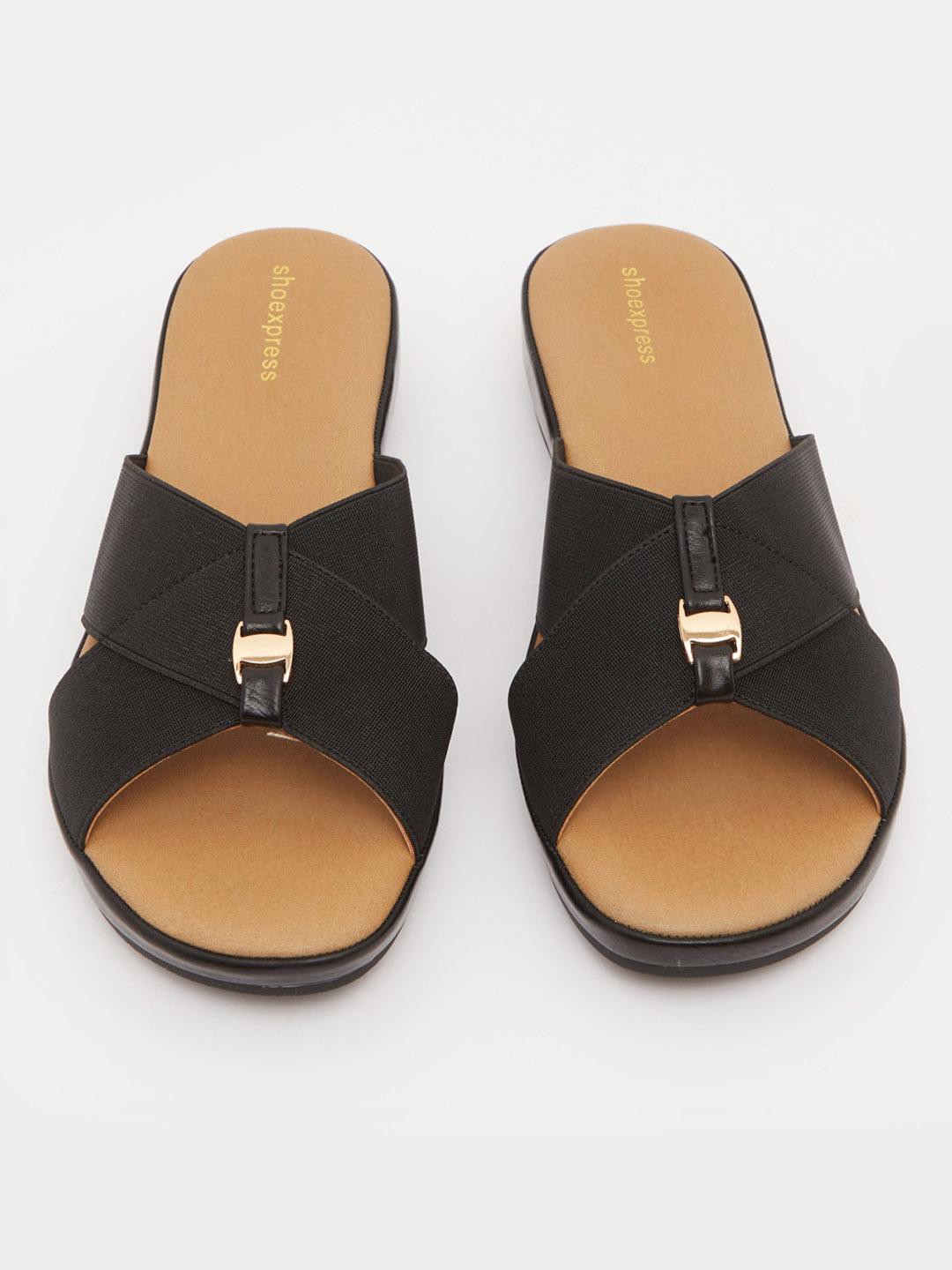 shoexpress  Women Black Flats Sandal