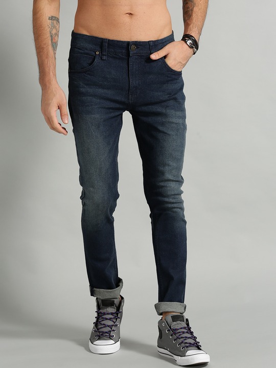 Roadster Men Skinny Fit Mid-Rise Stretchable Jeans