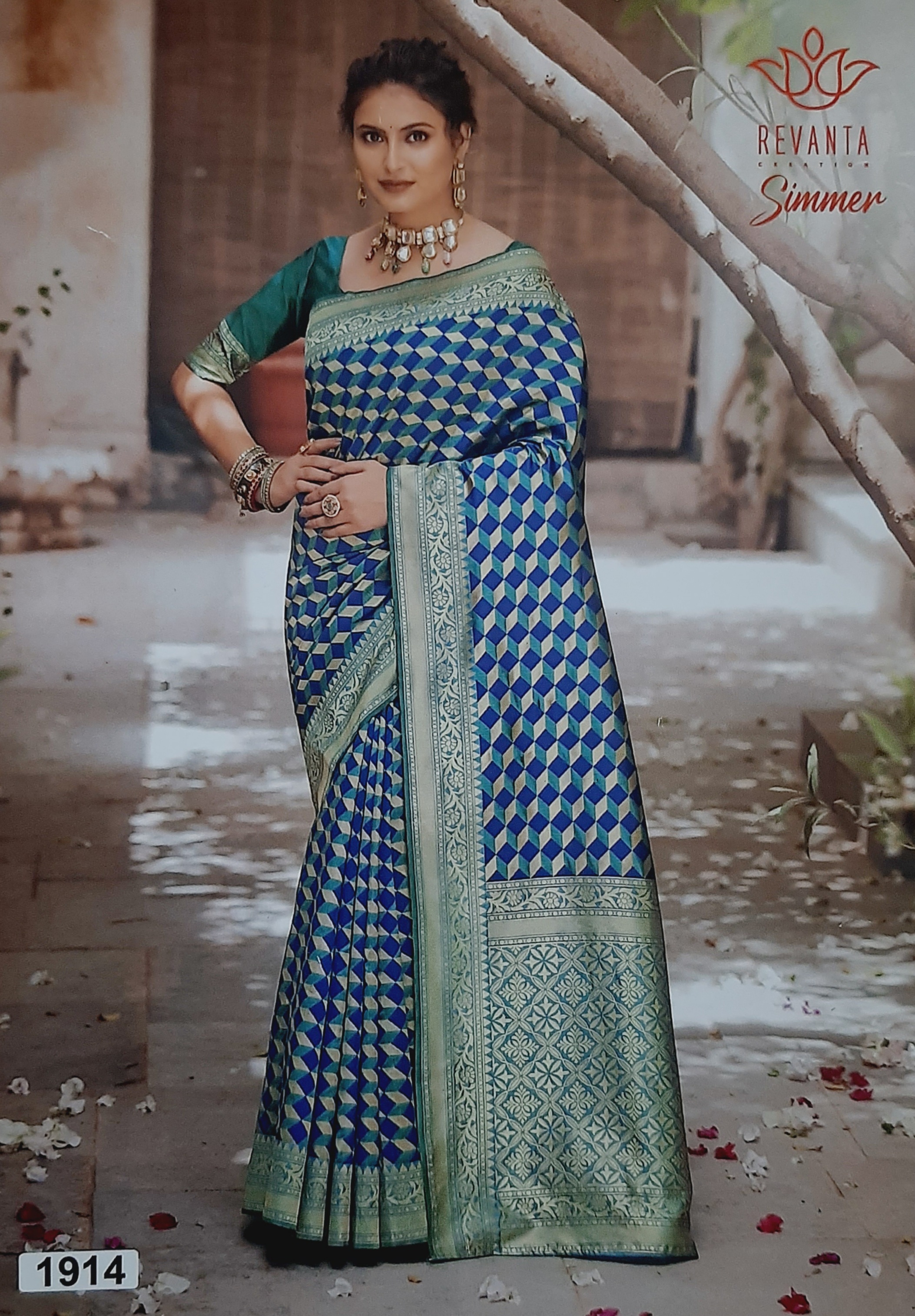 Revanta Creation Simmer Silk Saree