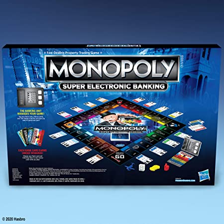 Hasbro Monopoly Super Electronic Banking Board Game