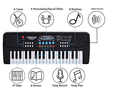 The Flyers Bay 37 Key Electric Piano Keyboard