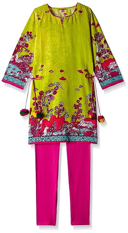 Biba Girls Kurta Payjama Dress	