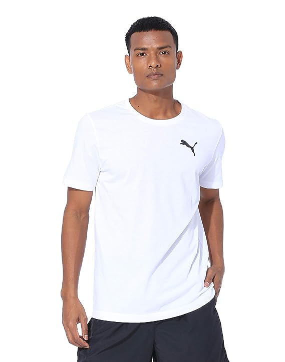 Puma Plain Regular Fit T-shirt for Men