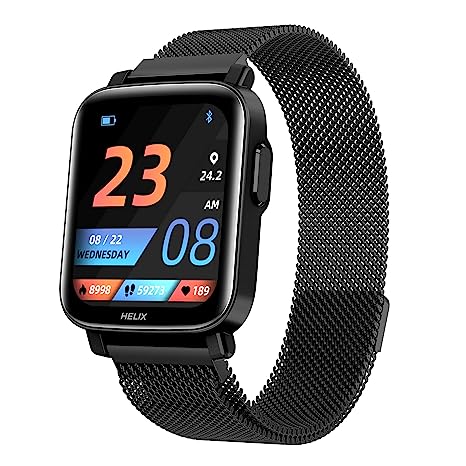 helix Timex Metal Fit 2.0 smart watch with Bluetooth Calling