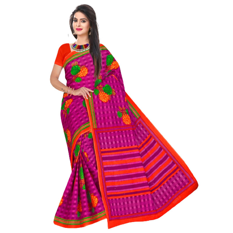 Jack Williams Aunthetic Heavy Cotton hard Finish Saree	