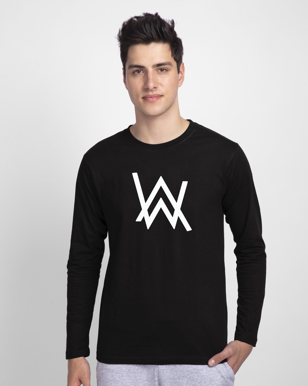 Bewakoof Men AW Music Typography Full Sleeve T-shirt