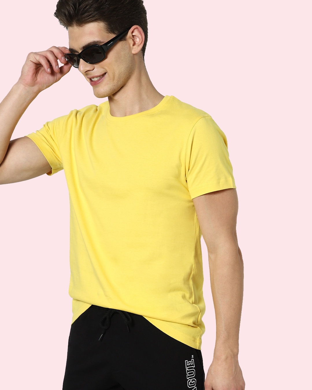 Bewakoof Men Lemon Drop Half Sleeve T-Shirt