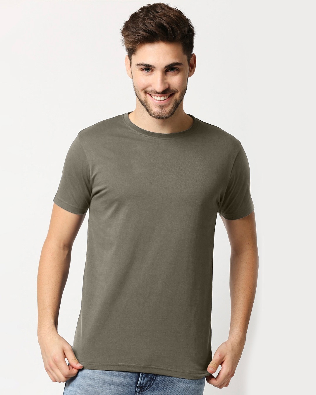  Bewakoof Olive Night Half Sleeve T-Shirt